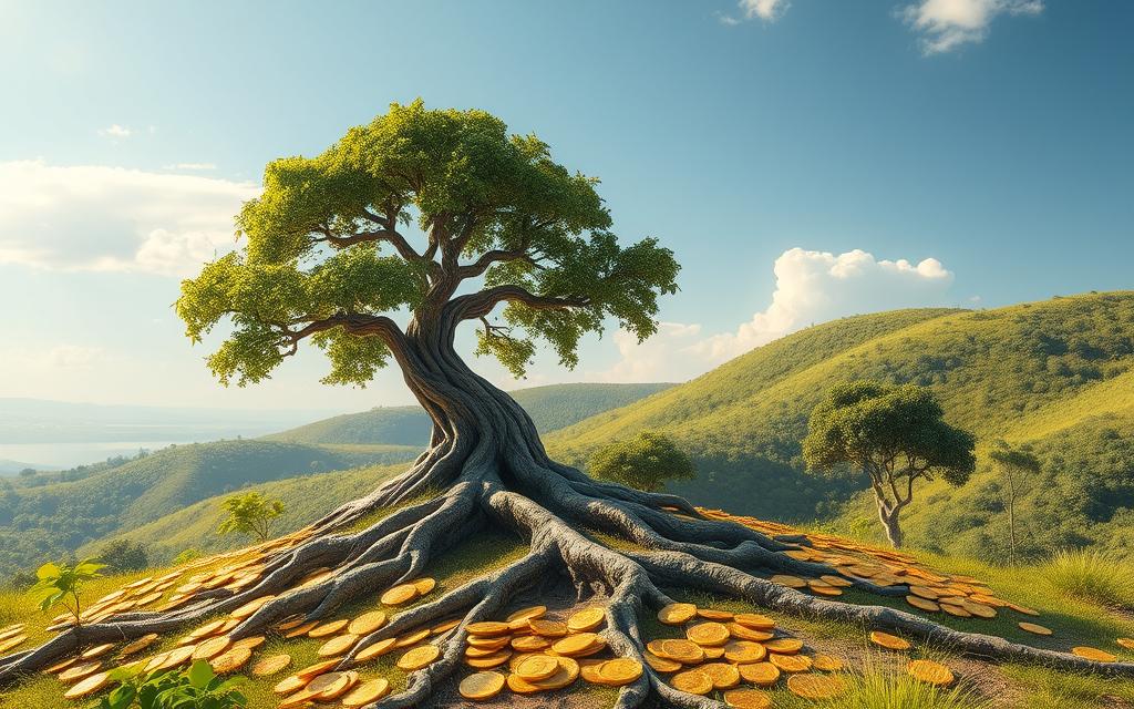 Financial security concept
